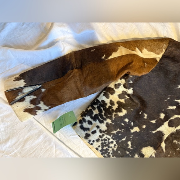 Nasty Gal Brown and Cream Patterned Bomber Jacket - Picture 9 of 10